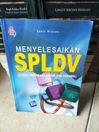 Menyelesaikan SPLDV