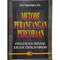 METODE PERANCANGAN PERCOBAAN