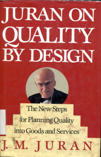 JURAN ON QUALITY BY DESIGN