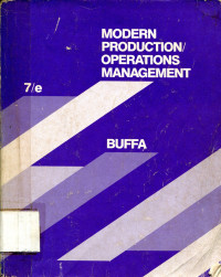 Modern Production/Operations Management