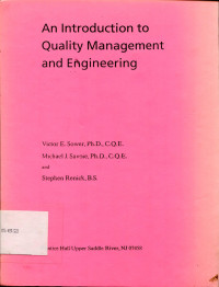 An Introduction to Quality Management and Engineering