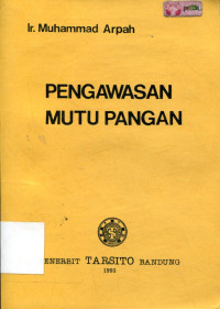 pengawasan mutu pangan