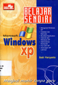 BELAJAR SENDIRI Microsoft Windows xp