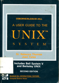 A User Guide To The UNIX SYSTEM