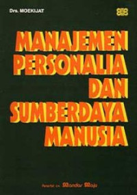 Manajemen Personalia dan Sumber Daya Manusia