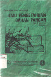 Petunjuk Laboratorium : Ilmu Pengetahuan Bahan Pangan